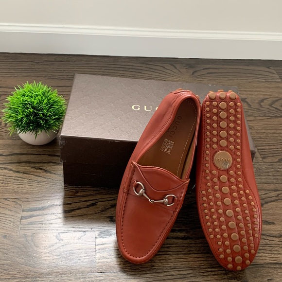 Authentic Moro Soft Deep Paprika Gucci Loafers - Picture 3 of 11